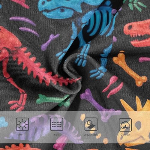 Joisal Colorful Dinosaur Skeletons Black Toddler Girls Underwear 2t Cotton Panties for Girl Personalized Undies Kids Briefs3