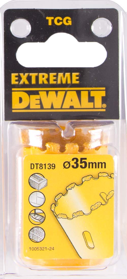 Dewalt DT8139-QZ TCT Grit Hole Saw, 35 mm Diameter