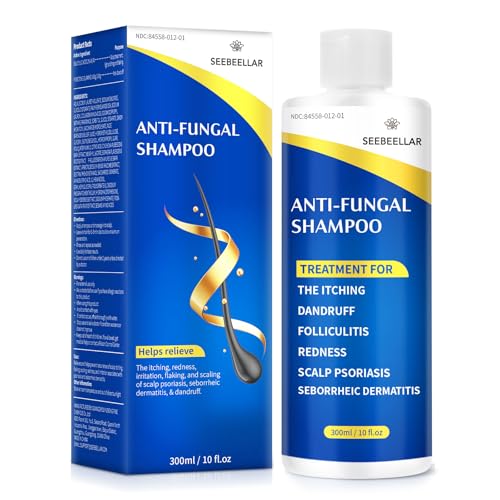 Psoriasis Shampoo Seborrheic Dermatitis AntiFungal anti dandruff Shampoo folliculitis flakes Scalp Treatment for men and women Relieves Scalp Itching 300ML