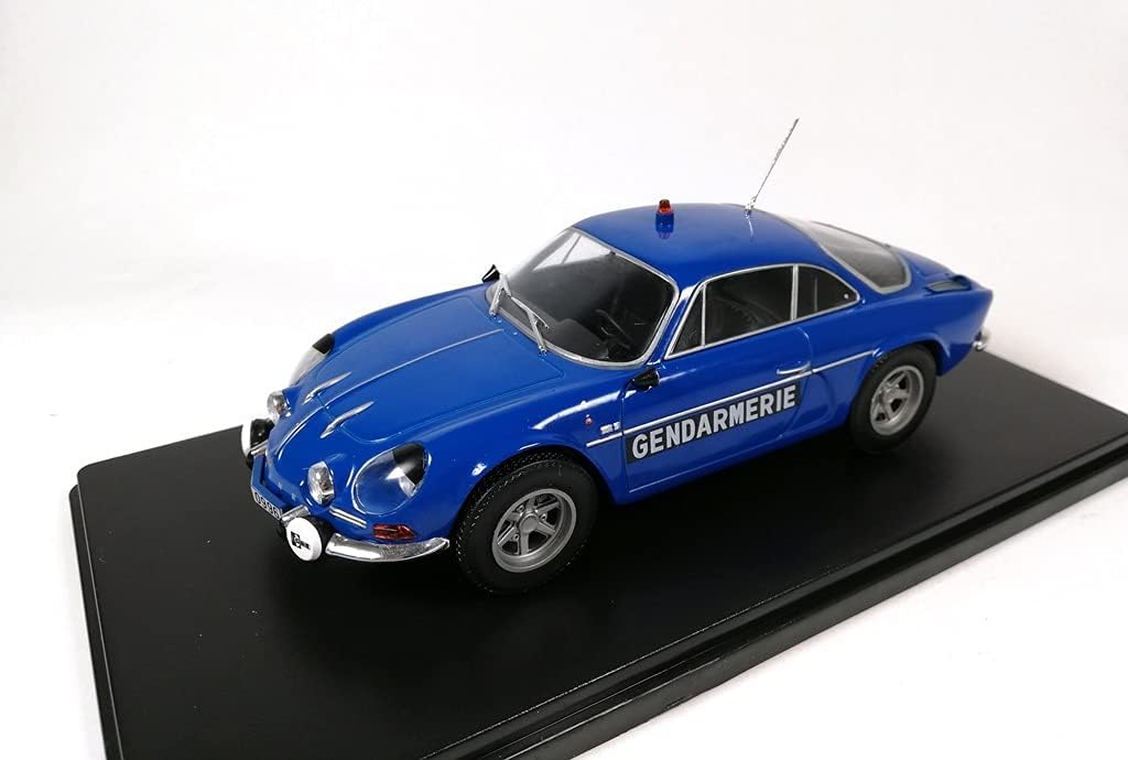 OPO 10 - Car compatible with Renault Alpine Gendarmerie A110 1600 S BRI 1971 Hachette 1/24 (TES4), Metallic Grey - Image 4