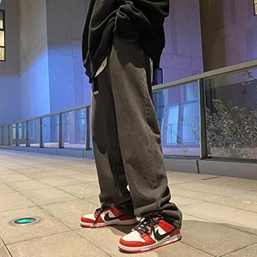 Harajuku Men's Jeans Colorful Print Straight Jeans Street Hip-Hop Loose Jeans Four Seasons Commuter Jeans Gothic Jeans4