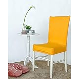 Home Arredo Casa Coppia Coprisedia Vestisedia Universale con Schienale Elasticizzato - Giallo