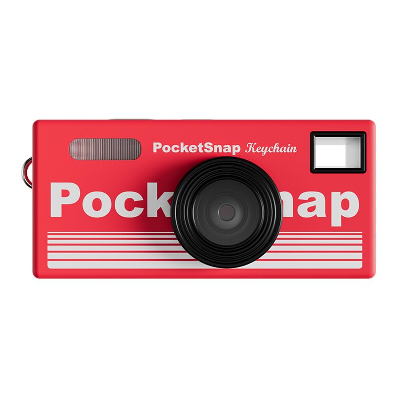 PocketSnap Keychain Camera – Tiny Retro Camera for Travel, Vlogging & Everyday Photography 8GB Memory Card (Red)-picture-22