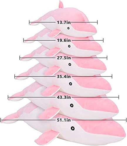 Miniatura 7 de Peluche de delfín, suave, encantador, almohada para abrazar, muñecos de peluche para niños y niñas, cojín para dormir, regalo para decoración de