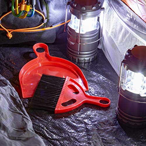 Milestone Camping Bezem en veegplaat tentset - Rood - Image 3