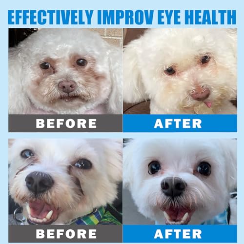 Dog Eye Wipes, 300 Count Tear Stain Remover Wipes for Dogs & Cats, Pet Eye Cleaner, Presoaked Cotton Eye Wash Pads, Removes Dirt, Crust and Discharge - Image 6