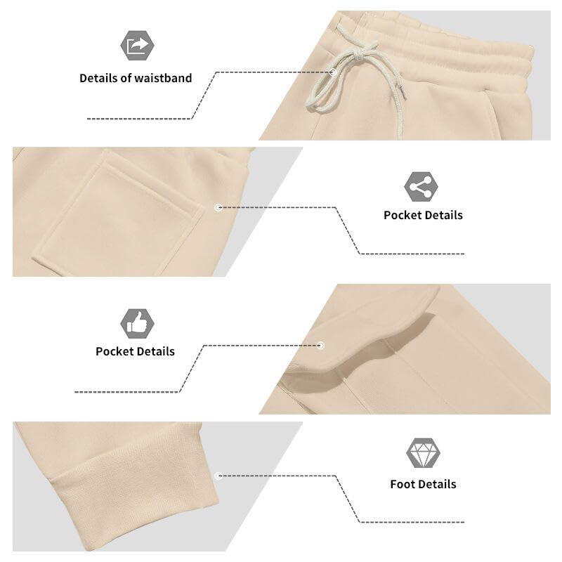 Mens Warm Work Pants with Heavyweight Stretch Waistband Pockets and Relaxed Drawstring Design2