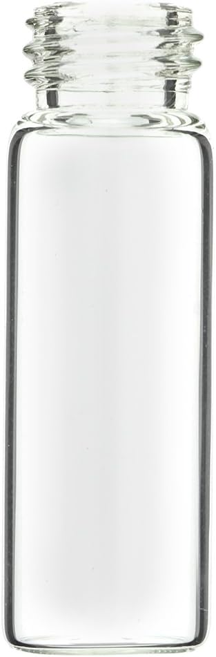 288-Pack 1 Dram 4 ml Clear Glass Vials with Coned Caps (Oils Perfume Gold Prospecting Hobby Craft)