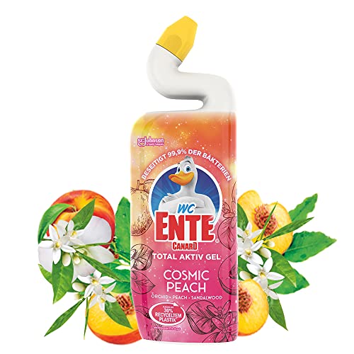 WC-Ente Total Aktiv Gel, Flüssiger WC-Reiniger, Toilettenreiniger, Cosmic Peach, 750 ml Cover
