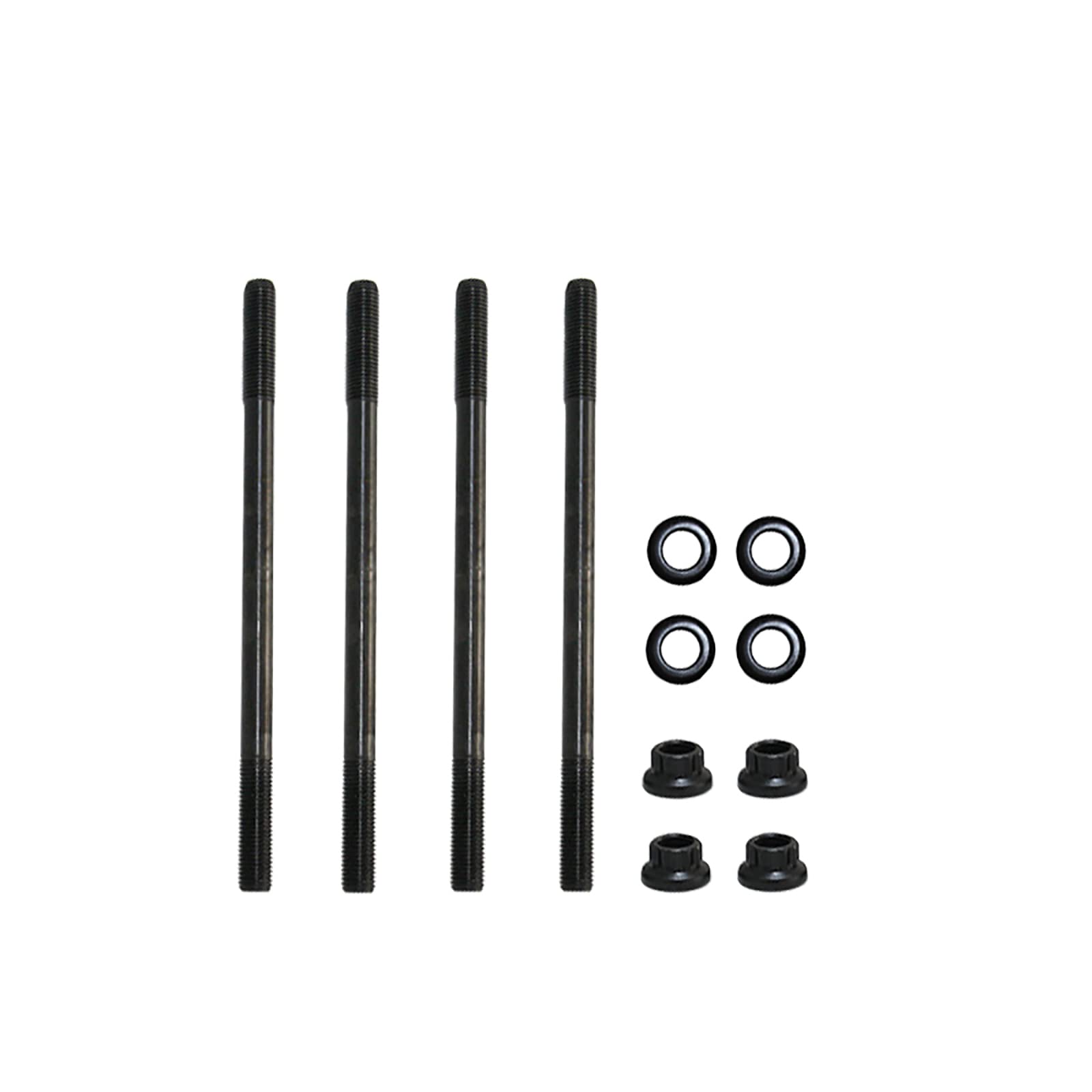 Heavy Duty Cylinder Head Studs Kit Studs Bolts Replacement for YFZ450 Kibblewhite(Black)-POOWE