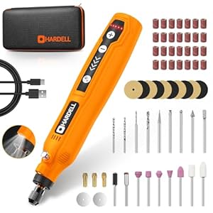 HARDELL Mini Cordless Rotary Tool, USB Charging, 5-Speed Rotary Tool Kit with 69 Accessories, Multi-Purpose 3.7V Power Multi Tool for Sanding, Polishing, Drilling, Etching, Engraving, Cutting, DIY