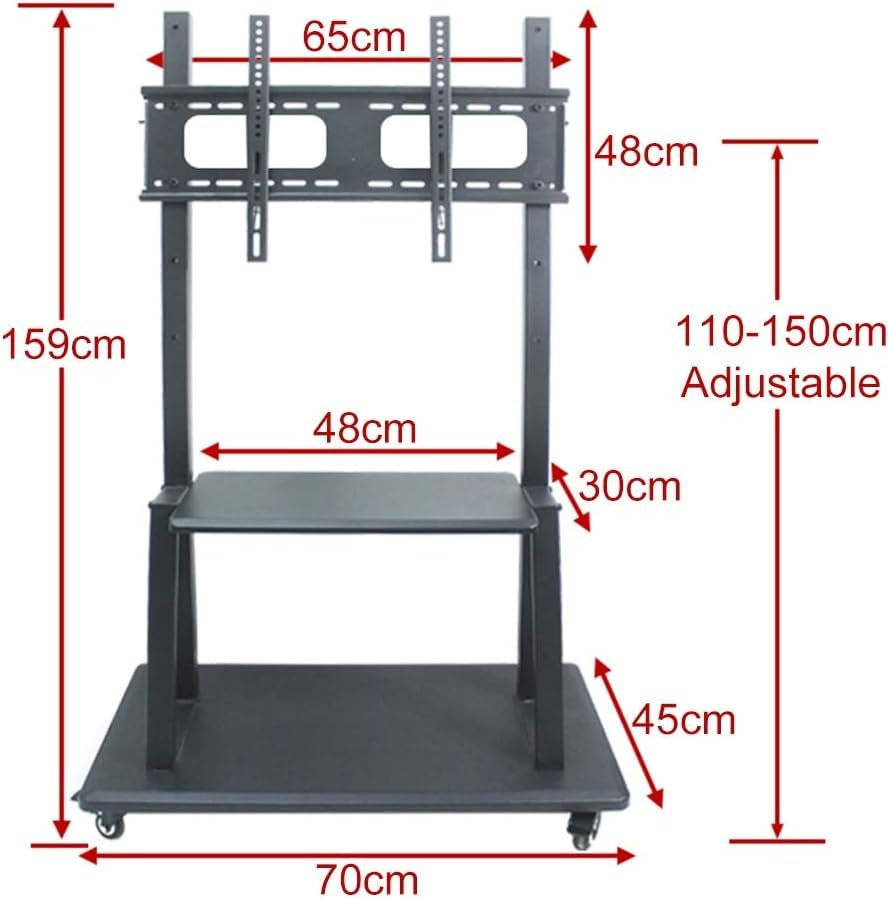 Soporte móvil para TV con ruedas para pantallas 32-65" miniatura 2