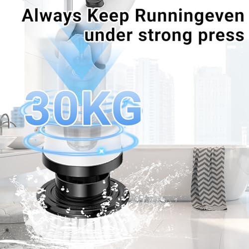 Image of Spin Brush for Cleaning Bathroom, Cordless Cleaning Brush with 9 Replaceable Heads, Power Scrubber 3 Adjustable Speeds, Shower Scrubber with Extension Handle, Cleaning Supplies for Tile, Floor