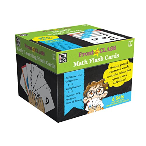 Carson Dellosa - Math Flash Cards - Full Sets for Addition, Subtraction, Multiplication, Division, Fractions, Time & Money, 300+ Cards, Pre K - 3