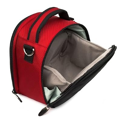 Vangoddy Laurel Fire Red Carrying Case Bag for Leica SL-System, M-System, Q, APS-C System, X, Compact