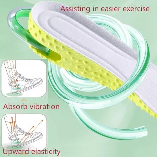 Plantillas elevadoras para hombres y mujeres 3.5 cm verdes miniatura 4