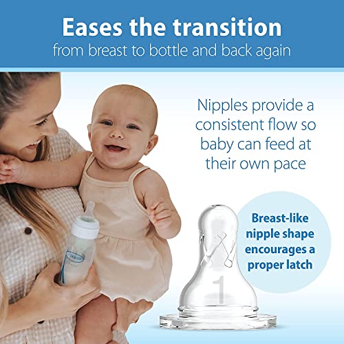 Dr. Brown’s Clean Steam Baby Bottle and Pacifier Sterilizer and Dryer, Insta-Feed Bottle Warmer and Anti-Colic Options+ Baby Bottles 8 oz, 0m+ Level 1 Nipple, 4 Pack - image 4