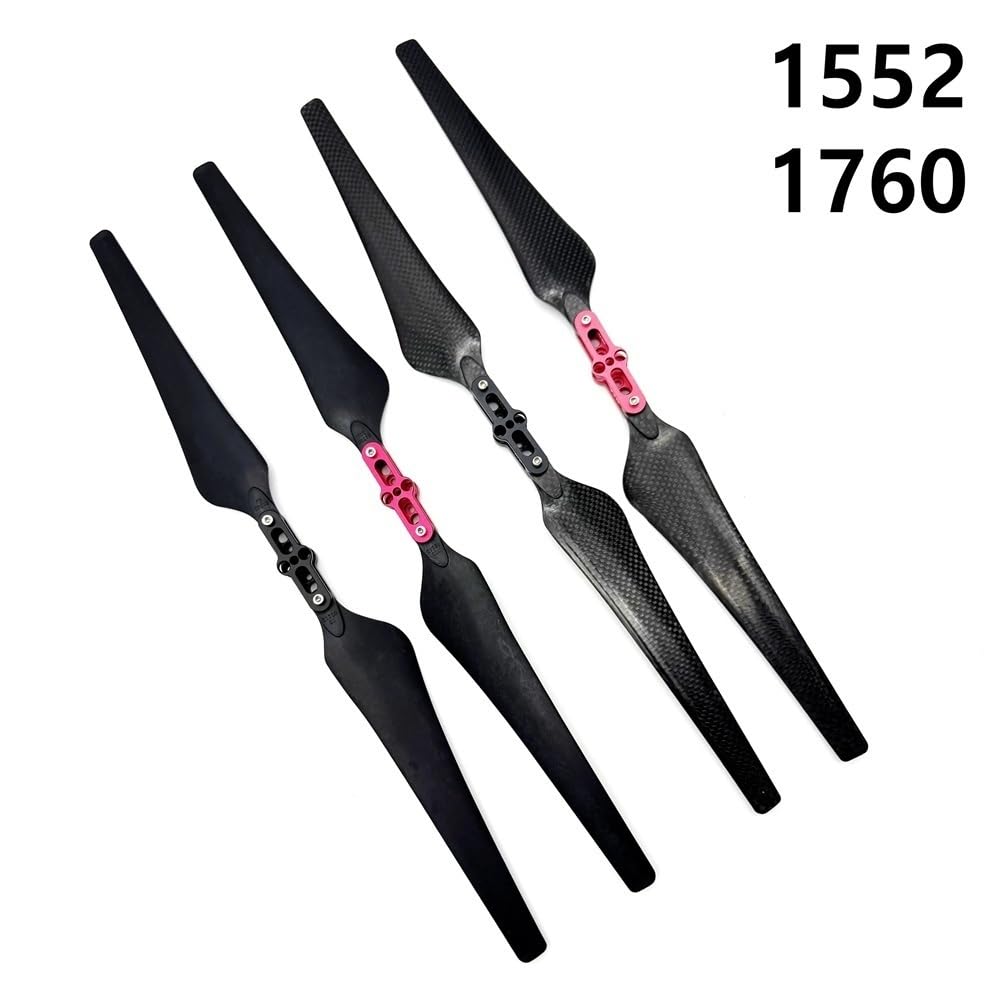 4 Uds Hélice De Carbono 1552 1760 Accesorios Aptos for UAV Diy Plegable(Carbon 1552 4pcs)