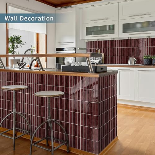 Image of Pack of 10 Upgrade Thicker Tile Stickers Adhesive Tiles Wall Tiles