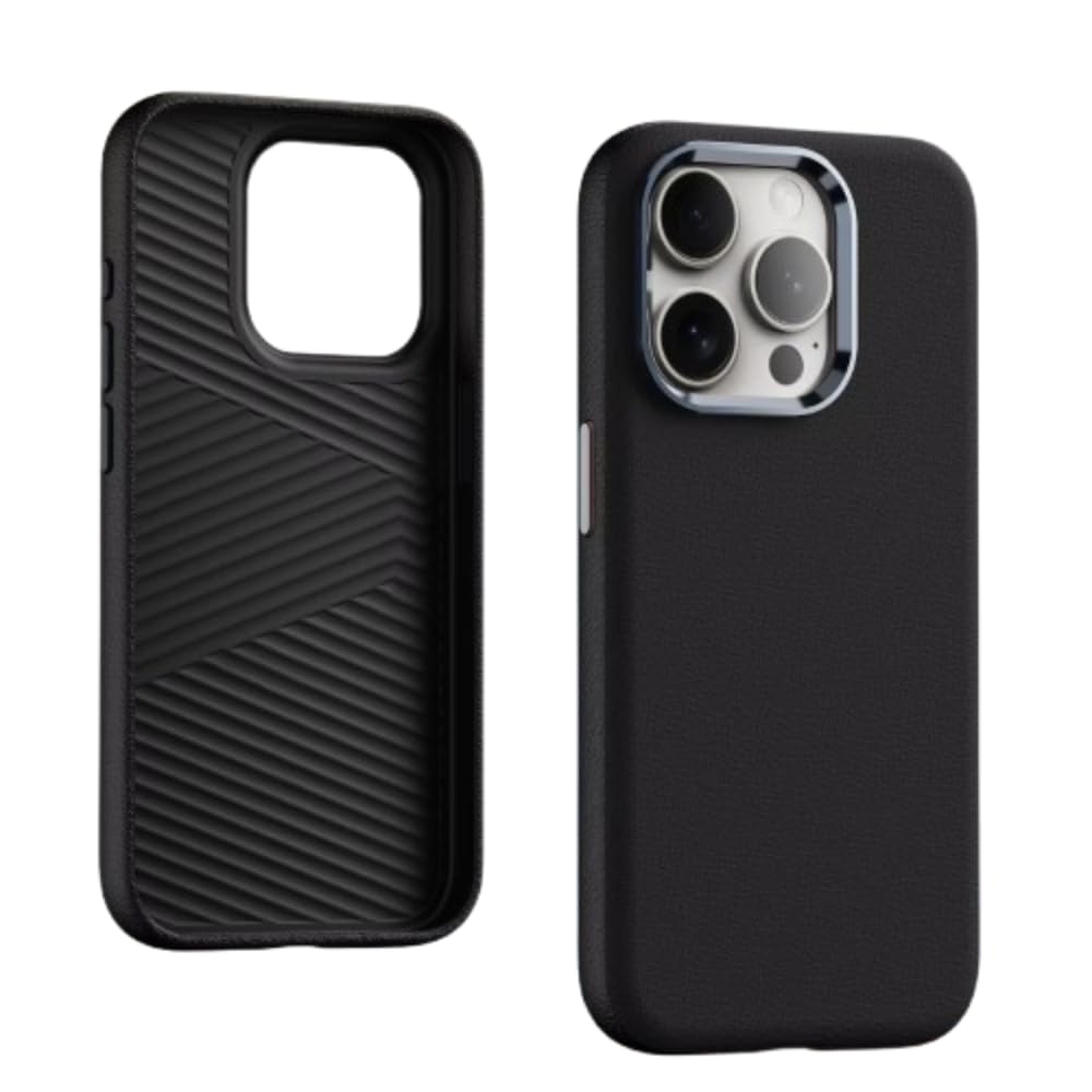 MelomonUltra Hybrid Compatible with iPhone 16 Pro Max Leather Case|Full Grain Genuine Leather| with Magnetic Charging|Metal Buttons|Slim Fit-Drop and Scratch Resistant (Black, iPhone 16 Pro Max) (B0DH3P8GSG) Amazon Price History, Amazon Price Tracker