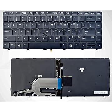SOUTHERNINTL Novo Repalcement para HP ProBook 430 440 445 G3 G4 640 645 G2 G3 US teclado retroiluminado com ponta de mouse 840801-001 822338-001