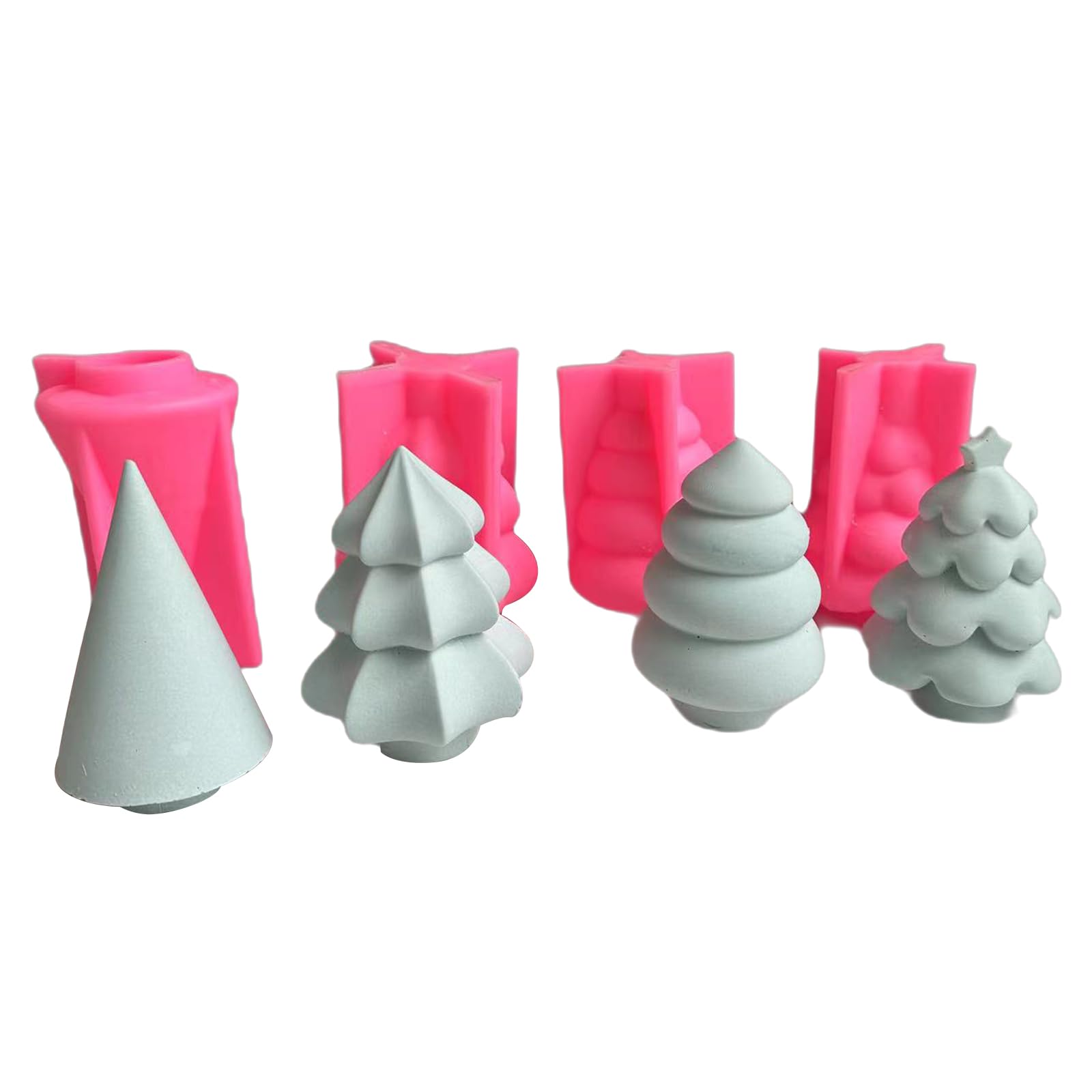Buxuaaaa 4Pcs Geometric Silicone Mold for Making Resin Epoxy Casting Molds Silicone