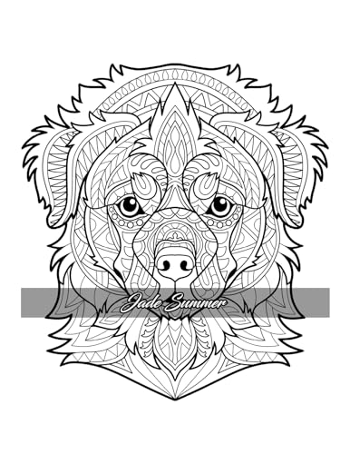 Amazing Dogs Coloring Book: Beautiful Dogs, Adorable Puppies, and Relaxing Designs for Adults and Teens - Image 28