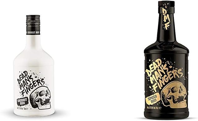 Dead Man's Fingers Coconut Rum with Spiced Rum, 140cl