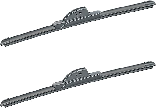SAFELITE Paquete de 2 limpiaparabrisas de 15 pulgadas, paquete de 2 piezas de repuesto automotriz para Jeep, Ford, Dodge, Toyota, Chevrolet, años de