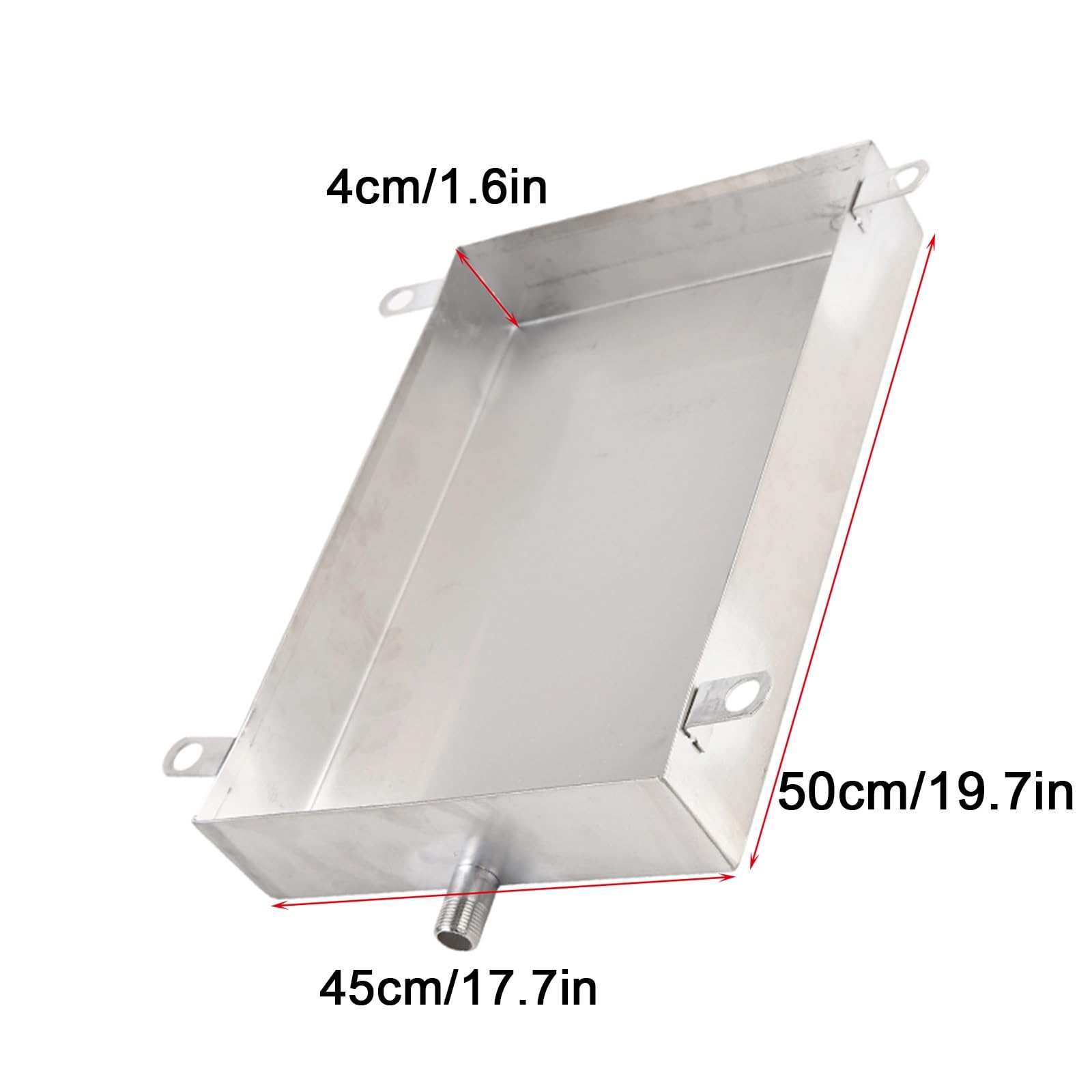 Bac d'égouttement universel AC pour climatiseurs portables 50 x 45 cm avec oreilles de montage fixes, idéal pour les changements d'huile, empêche les déversements et les fuites