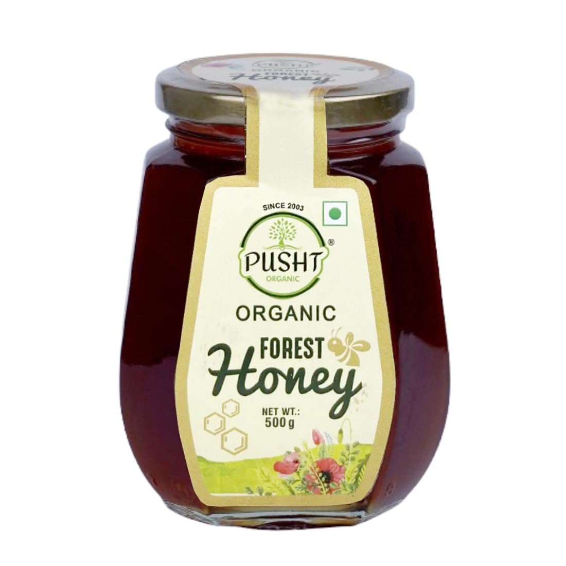 Pusht Organic Forest Honey | Pure, Raw & Natural - 500G Glass Jar | Unprocessed & Unpasteurized Direct From Forest-image-9