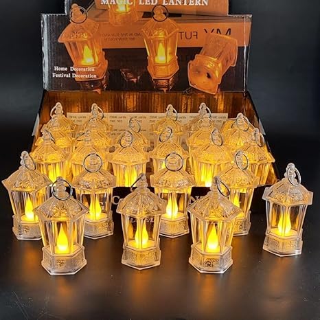 Bougies chauffe-plat LED sans flamme Diwali décoration intérieur transparente