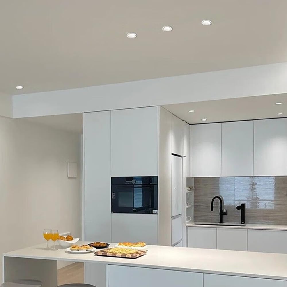 Foco empotrable Impermeable IP65 para baño, 3,35″, para baño, Cocina, Pasillo, balcón.