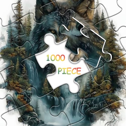 Puzzle Animal Lobo Horizontal 16+ Anos miniatura 6