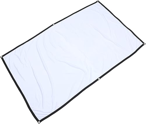 Pantalla de proyección plegable de alta definición para cine en casa con borde absorbente de luz y accesorios colgantes