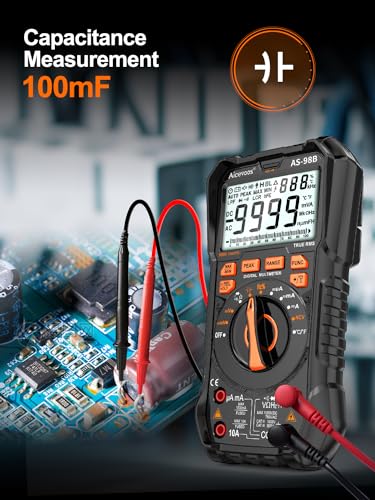 Aicevoos Multimeter 9999 Zähler Digital, DC AC Voltmeter und Messgeräte, Automatische Reichweite,...