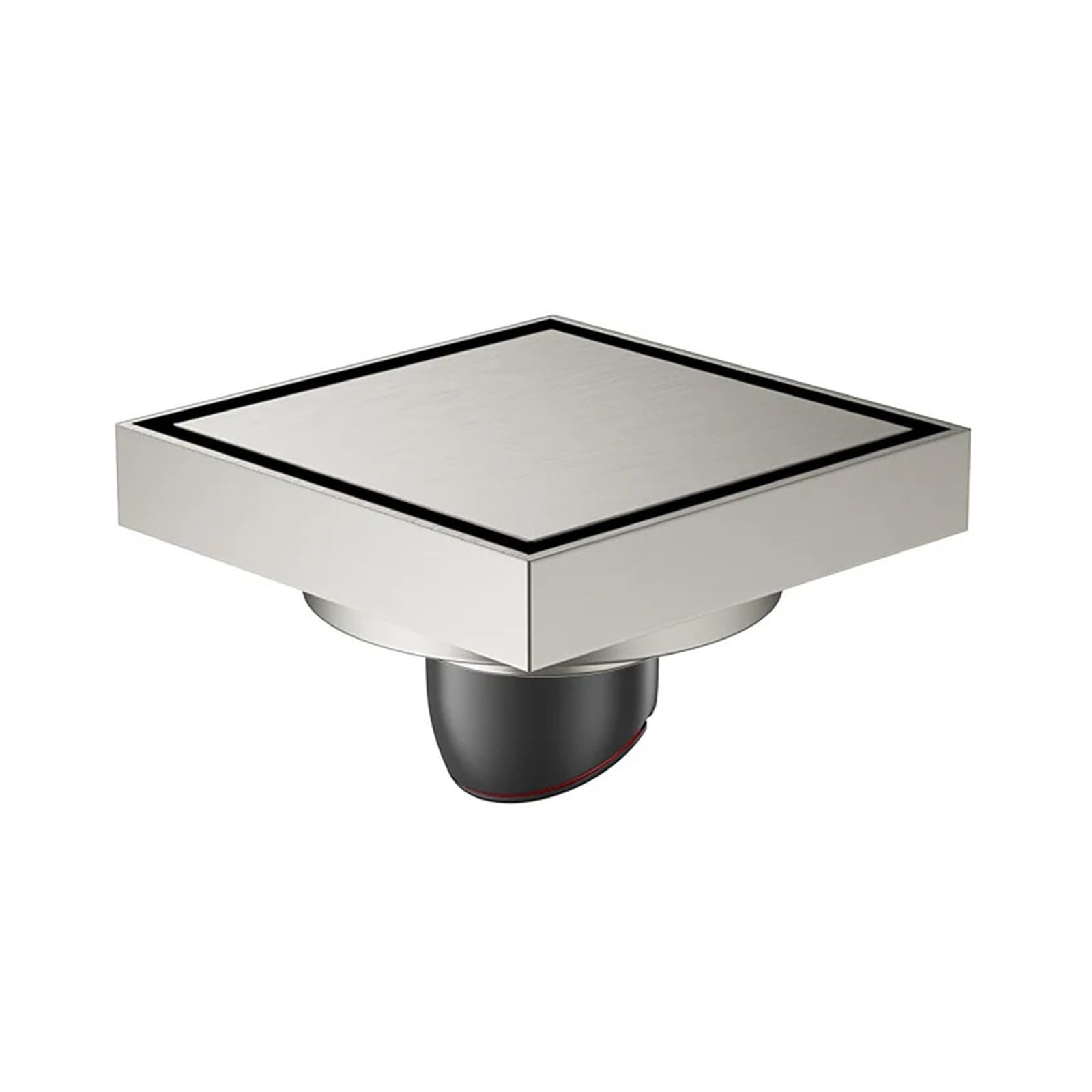 Drain de sol invisible anti-odeur 10x10cm pour remplacer les grilles de douche classiques