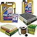 Produktbild QR-PARTS 69338839 Filter Set Inspektionspaket 6 Liter Motoröl Longlife III 5W-30 MANN-FILTER Motoröl Longlife III 5W-30 Innenraumfilter Luftfilter Ölfilter