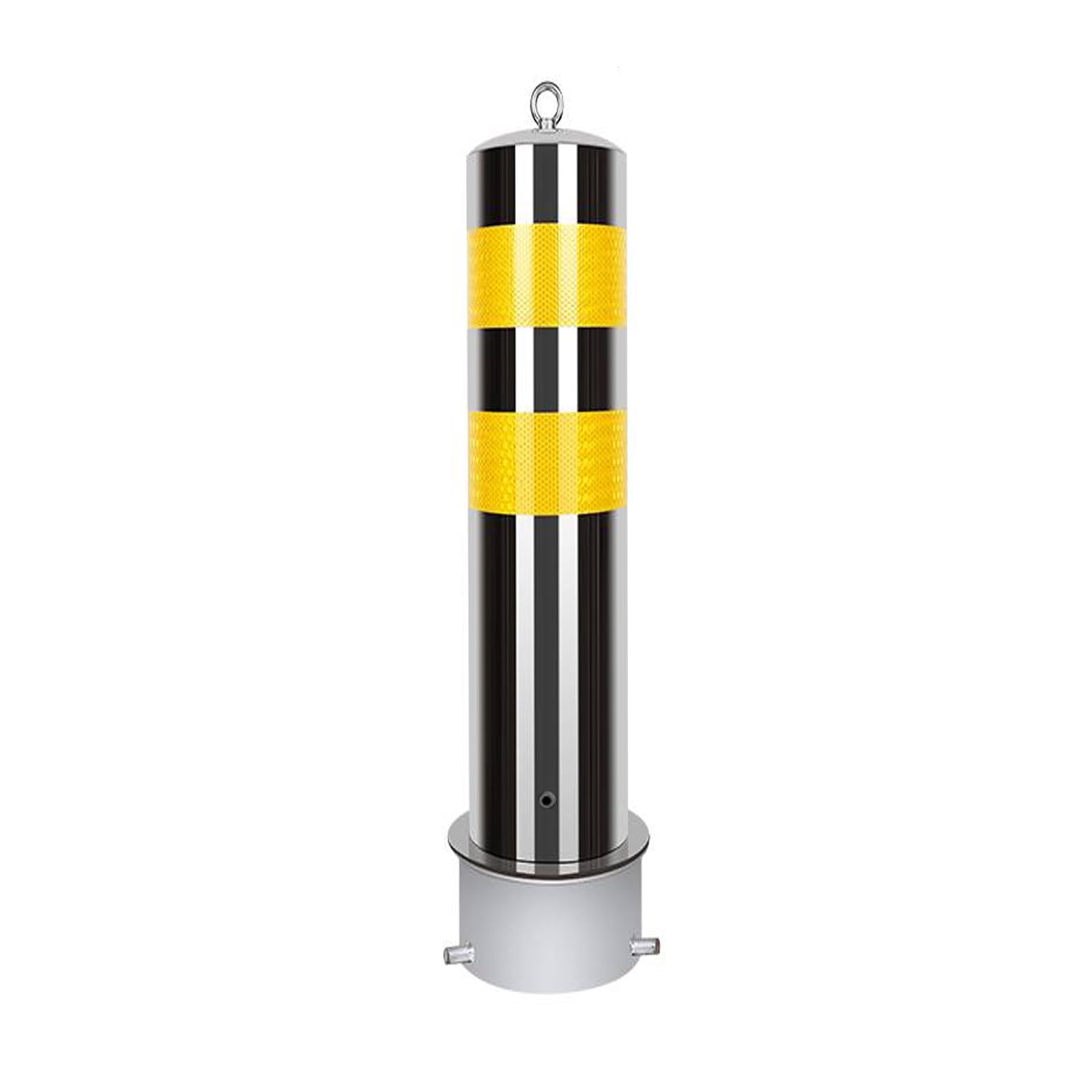 HCZKIUJY Stainless Steel Parking Bollard - Durable Safety Barrier Post for Driveways & Roads, Traffic Control Pole, Strong Stability, Silver,Silver -11.4cm/4.5in (Silver (4pcs) 15.9cm/6.3in)