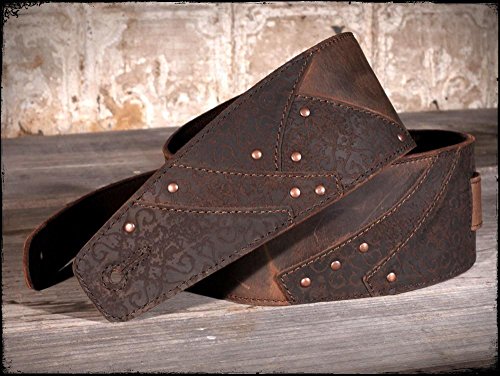 Anthology Gear "Overland" Full Grain Leather Guitar Strap For Electric, Acoustic, And Bass Guitars (Whiskey Brown) #TOP4