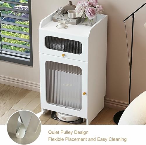 Support de rangement dissimulé pour balai à franges et table de salon - 8