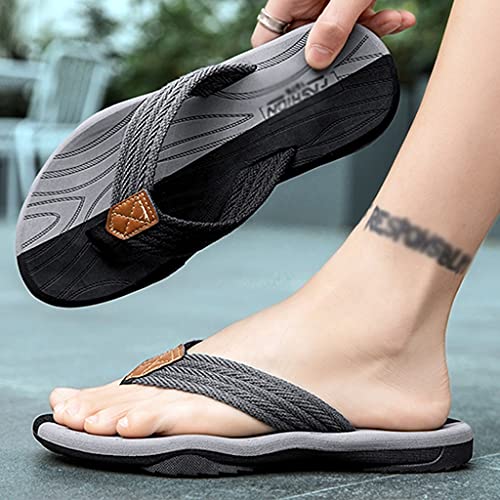 MTFBQ Flip Flops for Men with Arch Support Slippers Beach Shower Slide Comfortable Arch Support Non-Slip Sandals,Non-Slip Soft Shower Spa Bath Pool Gym House Shoes for Indoor & Outdoor2