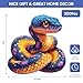 Reouinty Wooden Puzzle for Adults, Snake Puzzles, Puzzles for Older Kids, Snake Wall Decor, Wooden Jigsaw Puzzles Creative Gift for Family Game 10.8 x 11 in