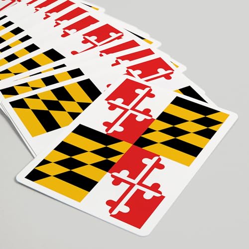 Baraja de cartas Maryland, 52 naipes tamaño póker miniatura 5