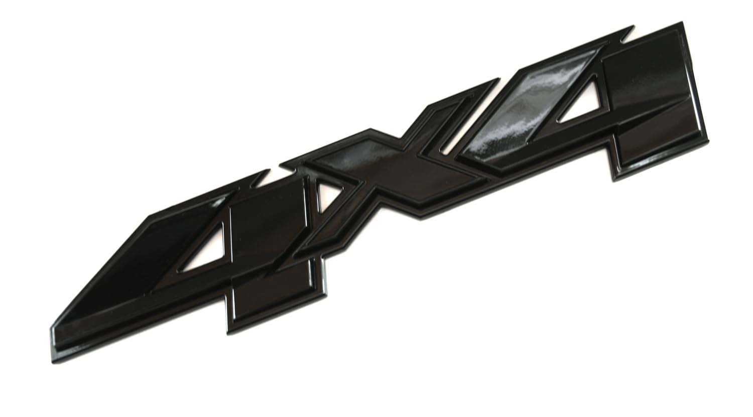 Lot de 2 emblèmes de rechange 3D personnalisés pour l'arrière de lit de 10 x 10 cm pour Silverado GMC Sierra (noir brillant)