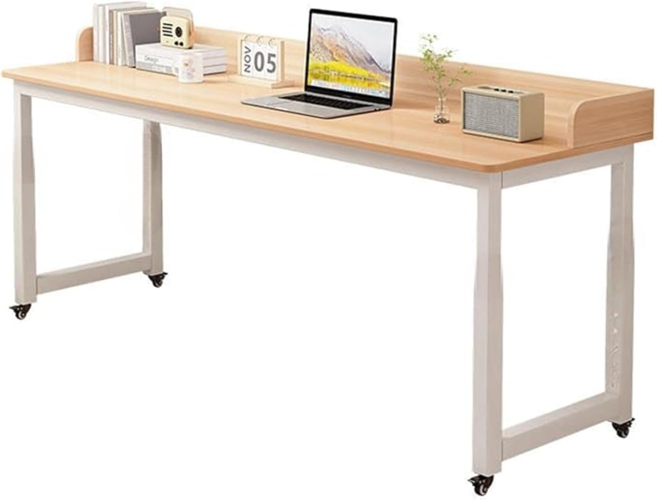 木目調幅広デスク 通気孔付き 木目調幅広デスク 通気孔付き 学習 机 ロー タイプ