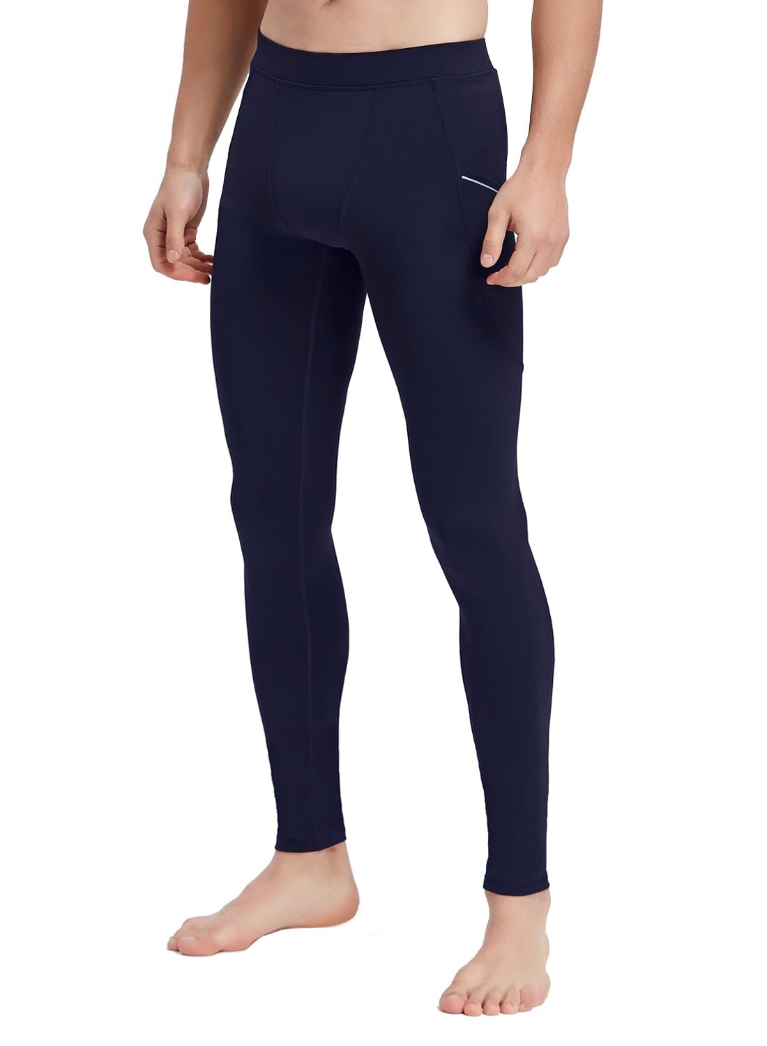 Willit Legging de yoga actif pour homme avec poches, séchage rapide