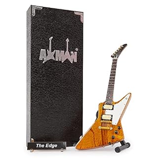 The Edge (U2) Réplique de guitare miniature – Cadeaux musicaux – Fait à la main – Échelle 1/4 – Comprend une boîte de… - Les Beatles, Paul McCartney, John Lennon, RIngo Starr, George Harrison