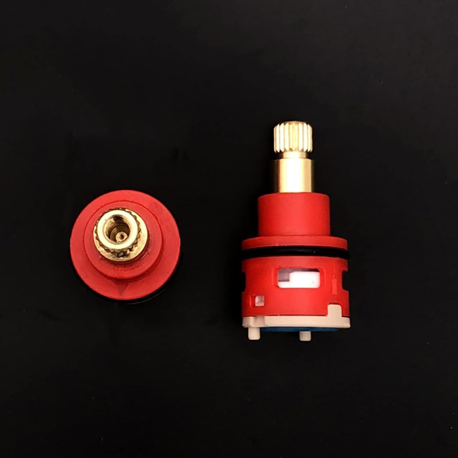 Sdgcfgjw One Color Tap Cartridge， Ceramic Disc Cartridge Replacement Water Mixer Tap Inner Control Faucet Valve Pp Plastic(22Mm)