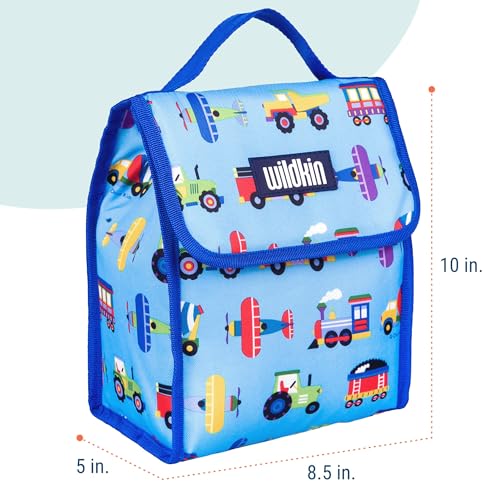 Image of Olive Kids Trains, Planes and Trucks Munch 'n Lunch Bag